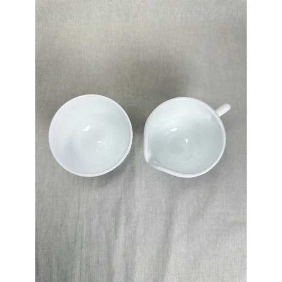 VTG Indiana Milk Glass Colony Harvest Grapes Cream and Sugar Set Mint Condition - Picture 4 of 6